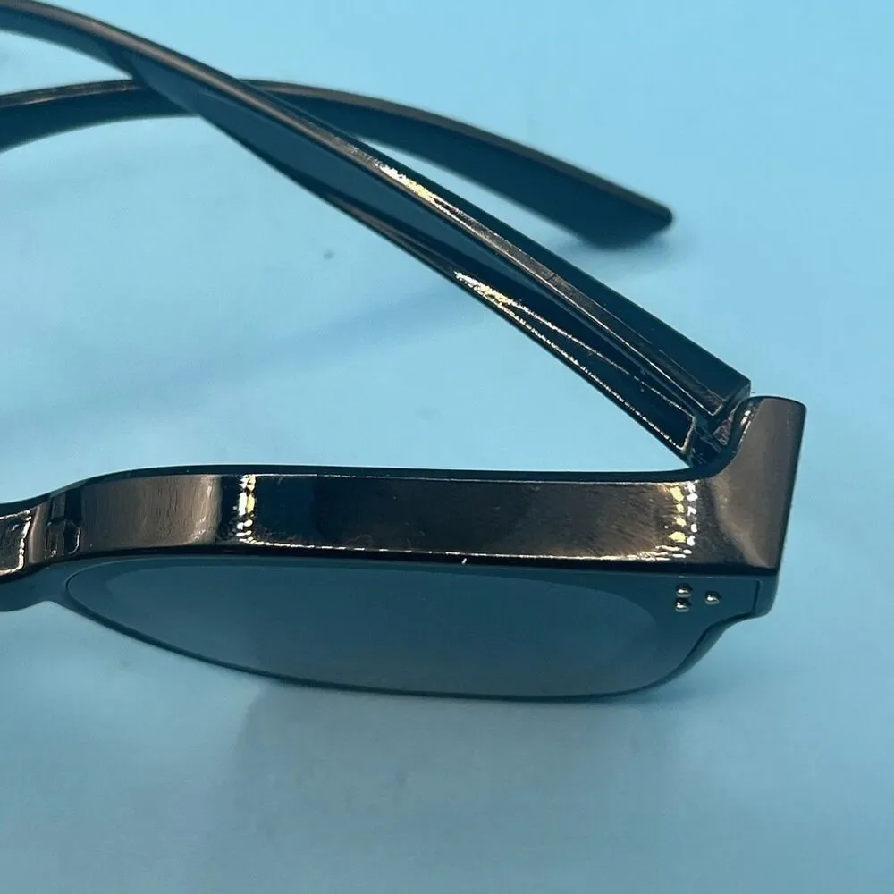 Iconic View Square Black Sunglasses New Never Worn Large